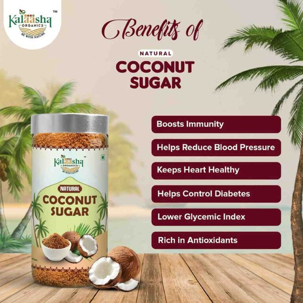 Kalaasha Organics - Coconut Sugar   |250gm|0.55 lbs