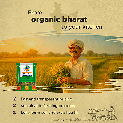 Bharat Organics Unpolished Moong Whole |500gm|1.1 lbs