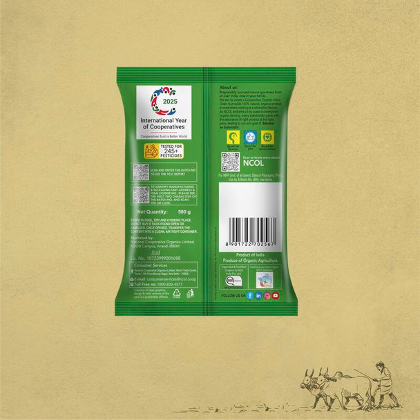 Bharat Organics Jaggery Powder |500gm|1.1 lbs