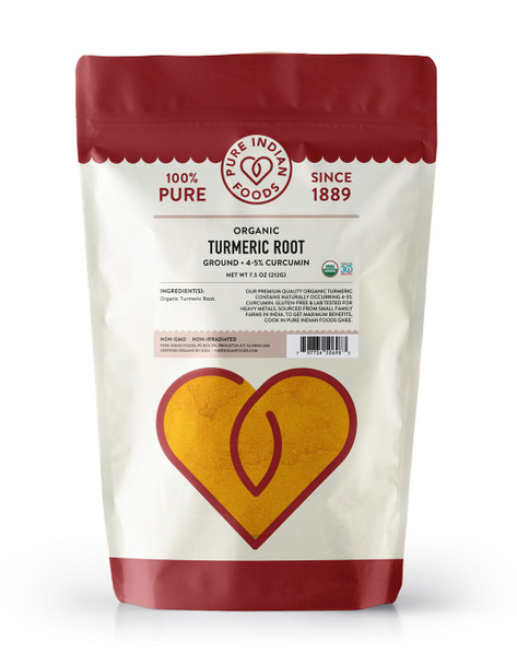 Pure Indian Foods – Turmeric Root Ground by Pure Indian Foods|212gm|0.47 lbs