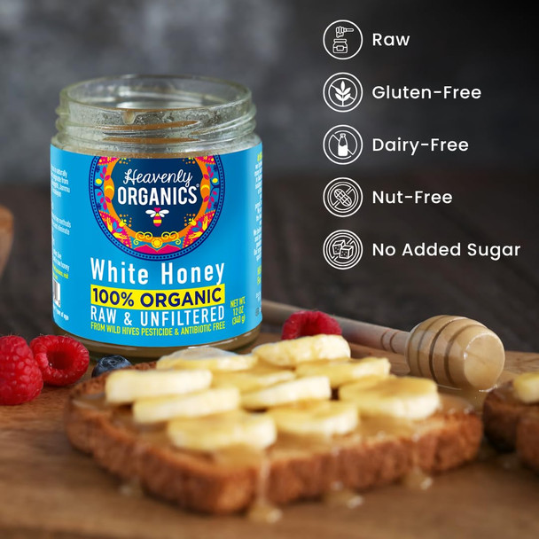 Heavenly Organics – White Honey by Heavenly Organics|340gm|0.75 lbs