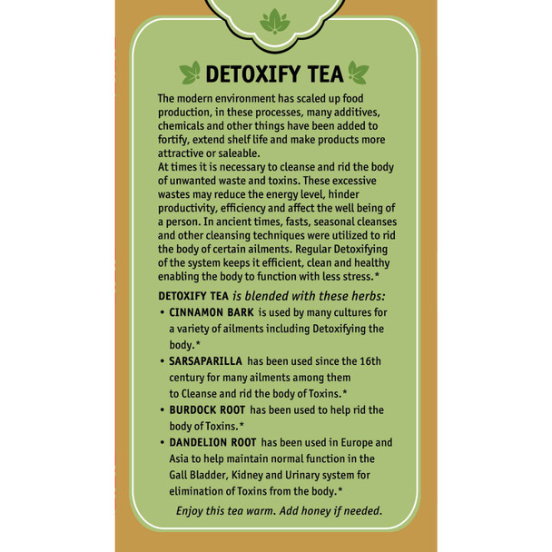 Herbal Cup - Ayurveda Tea Detoxify Tea | 25gm | 0.06 lbs