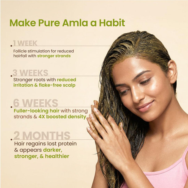 Nat Habit - Pure Amla Powder Ultra Fine Grind for Hair Growth, Hair Fall Control & Skin Brightening | 125gm | 0.28 lbs