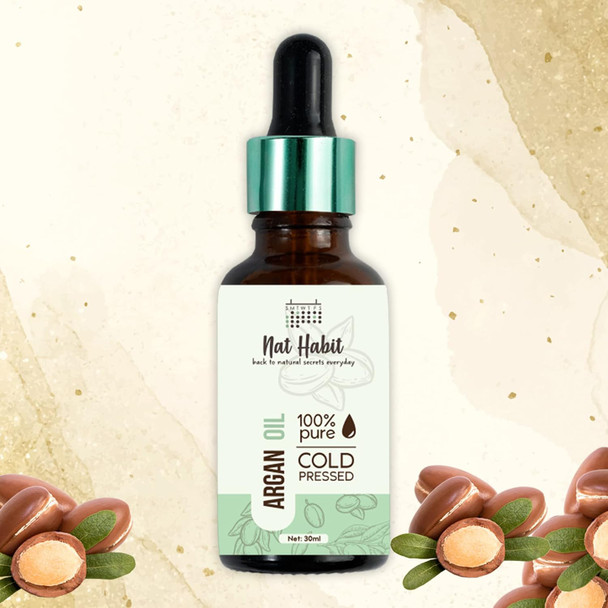Nat Habit - Cold Pressed 100% Pure Oil for Skin & Hair | 30ml | 1.01 fl oz