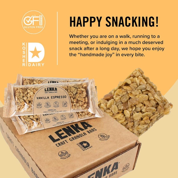 LENKA - Vanilla Espresso Snack 12 Bars | 480gm | 1.06 lbs