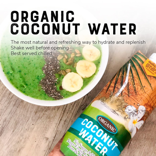 Nature's Greatest Foods - Organic Coconut Water | 1000ml | 33.81 oz
