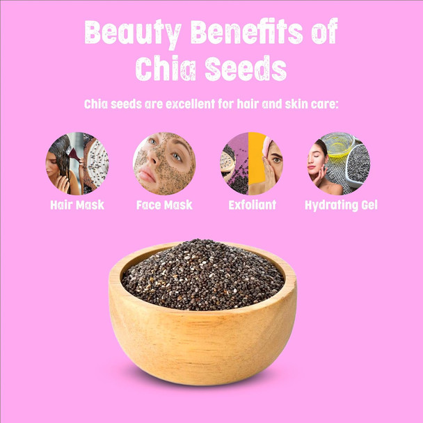 JUST ORGANIK - Organic Chia Seeds | 250gm | 0.55 lbs