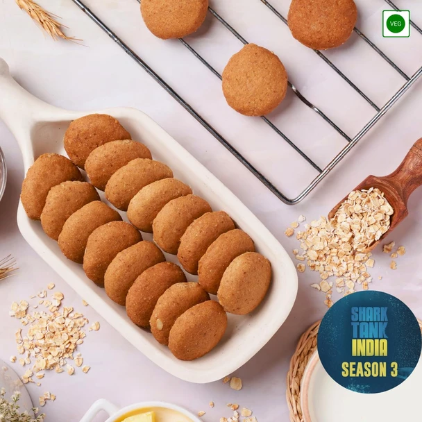 Artinci - Sugar Free Millet Oats Biscuits No Maida No Palm Oil Cookies | 185g| 6.26 oz