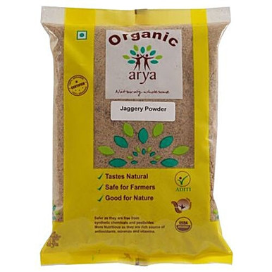 Arya Organic Jaggery/Bella Powder | Natural Sweetener for Healthy Cooking