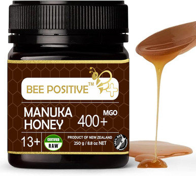 Certified MGO 400+ RAW Manuka Honey | BEE POSITIVE | 100% Natural