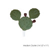 Artificial Loose Leaf Cactus by Hibler Bronze Company