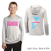 Youth Long Sleeve Hooded Performance Shirt (Lake)