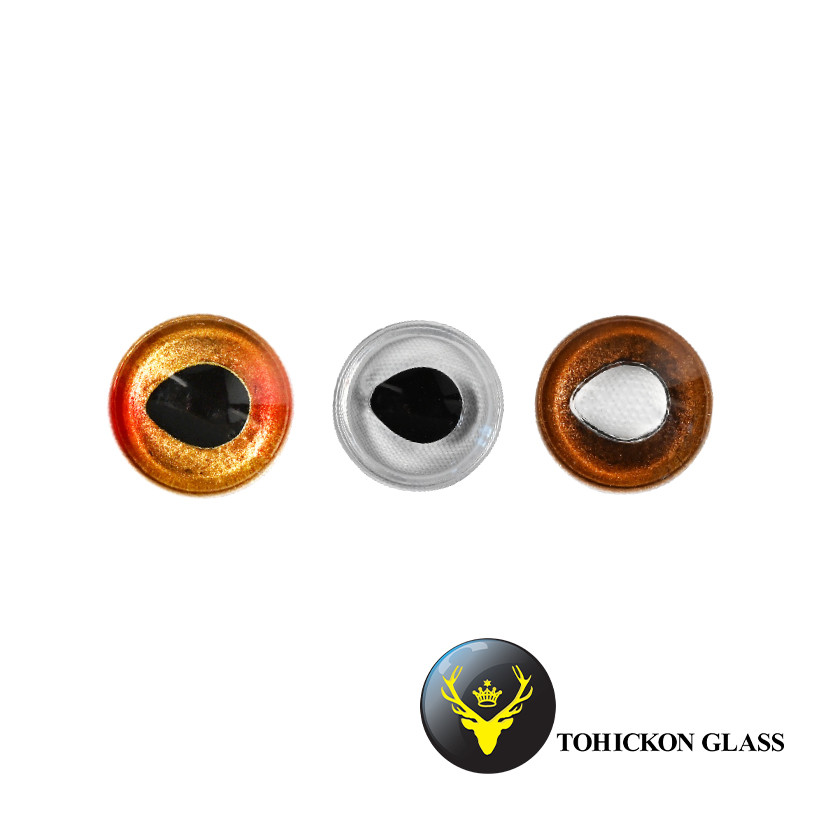 fish eyes glass for lures 3D Fishing Lure Jig Head Fitment Northern Pike Predator Fish Glass