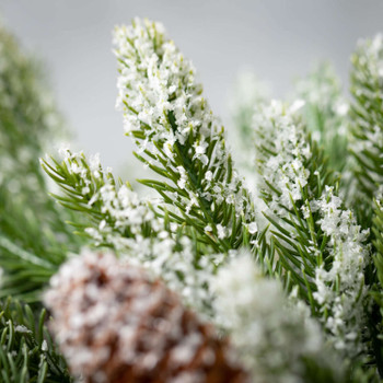 Pine Spray - Flocked w/ Cones