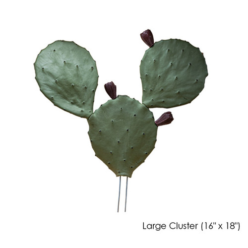 Artificial Loose Leaf Cactus by Hibler Bronze Company