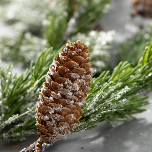 Pine Spray w/ Pine Cones (Frosted)