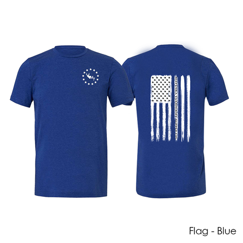 T-Shirts (Ultra Soft) Flag Blue Shirt