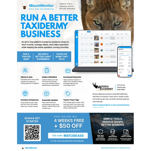 MountMonitor | Taxidermy Shop Management Software