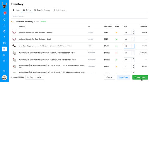 MountMonitor | Taxidermy Shop Management Software