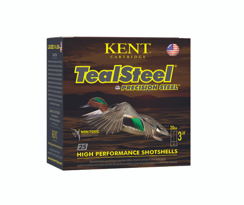 BOX of TealSteel®, 20 GA, 3", 1 OZ, 1350 FPS, 25 ROUNDS