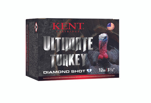 BOX of Ultimate® Diamond Shot® Turkey, 12GA, 3 1/2 ", 2 1/4 OZ, 1200 FPS, 10 ROUNDS