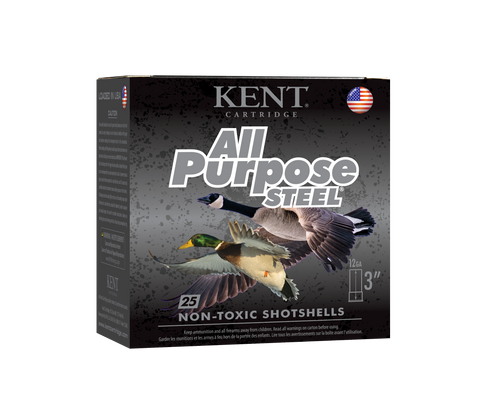 BOX of All Purpose Steel®, 12 GA, 3", 1 1/4 OZ, 1400 FPS, 25 ROUNDS