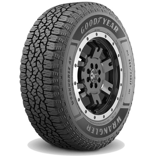 Shop for the best GOODYEAR tires on the market at Tires.auto. Lowest cost tires for the best quality, delivered to your doorstep. Order your Goodyear Wrangler WORKHORSE AT 225/75R16 104S today!