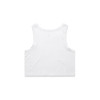 A white crop singlet with a plain design and no visible branding or text.