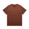 A brown Heavy Tee t-shirt with short sleeves and a crew neck, featuring a branding logo.