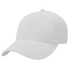 A light grey heavy brushed cotton cap with a curved brim and ventilation holes, featuring a logo on the front.