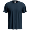 A men's classic T-shirt in a dark navy colour, featuring a crew neck and short sleeves. Includes a logo.