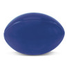 A stress rugby ball in a solid blue color, designed for fun and relaxation.