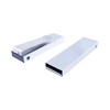 A sleek, silver USB clip drive with a minimalist design, featuring a branding logo on one side.