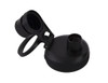 A drink bottle cap and spout in black, featuring a screw cap design and a handle for easy carrying.