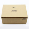 Aubrey Coffee/Tea Set packaging in a brown box, featuring a minimalist design and a logo.