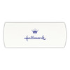 A cream-coloured bandage dispenser with a blue logo and crown graphic.