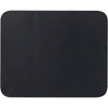 A black mouse pad with rounded edges, featuring a smooth, flat surface and no visible branding.
