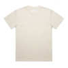 An oversized tee in a light beige colour, featuring a round neck and short sleeves. It has a logo tag inside.