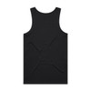 A black singlet with a smooth finish and no visible logos or patterns.