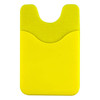A bright yellow Smart Wallet with a textured surface and a cut-out design. It has a logo on the front.