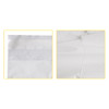 A medium biodegradable mailer bag in white, featuring a smooth surface and a simple design. It has a logo on it.