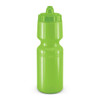 A drink bottle in vibrant green with a screw-on lid and a wide mouth for easy filling and cleaning.