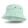 A mint green Bondi Bucket Hat with a wide brim and two vent holes on the sides.