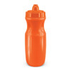 A drink bottle featuring a sleek, ergonomic design in vivid orange, with a flip-top spout for easy access.