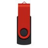 A Helix 4GB Mix & Match Flash Drive in red and black.
