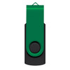 A Helix 4GB Mix & Match Flash Drive featuring a green and black design.
