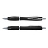 A set of Vistro Pen - Colour Match plastic pens in black, featuring a sleek design with silver accents.