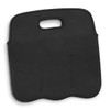 A black neoprene stubby cooler bag featuring a handle and stitched detailing. It has a smooth, flat surface.