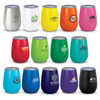 A collection of colourful vacuum cups in various shades, featuring different logos and a sleek, modern design.