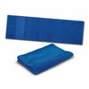 A blue Enduro Sports Towel, featuring a flat layout and a folded version, showcasing its softness and plush texture.
